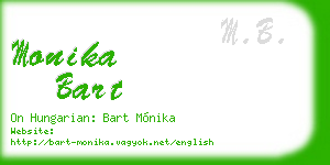 monika bart business card