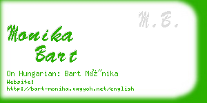 monika bart business card